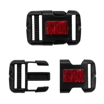 MF4800 Фастекс 30мм, упак(1шт), Hobby&amp;Pro (чёрный с красным отражающим элементом)