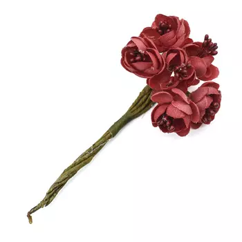 MH1-7653 Набор декоративных букетиков 'Вишня' D2*3*H10см, 6шт, Astra&amp;Craft (E20 красный)