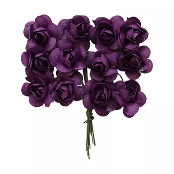 MH1-T010 Набор декоративных цветов D=2*2см, 24шт, Astra&amp;Craft (E18 темно-фиолетовый)