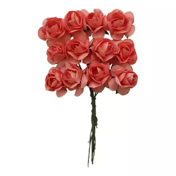 MH1-T010 Набор декоративных цветов D=2*2см, 24шт, Астра (E14 фуксия)