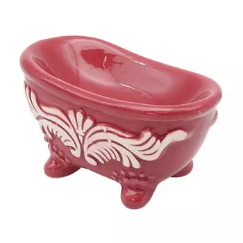 Миниатюра Ванна 7х4 см (малиновый)