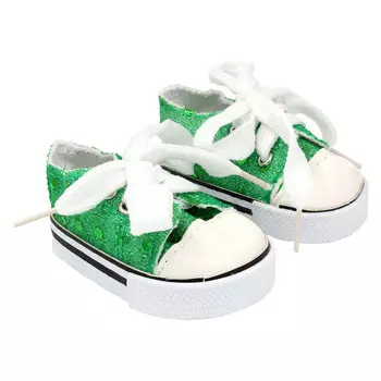 MISU-26 Кеды для кукол, 7см, цв. зеленый