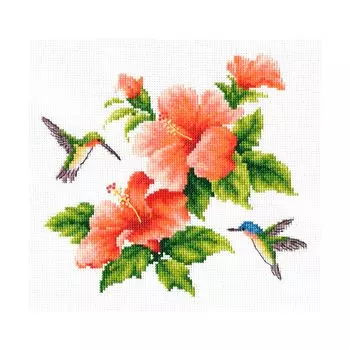 МКН 21-14 Набор для вышивания Многоцветница 'Колибри' 20,0 х 19,0 см