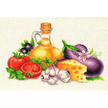 МКН 30-14 Набор для вышивания Многоцветница 'Овощной натюрморт' 26 х 17см