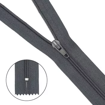 Молния брючная a/l Т4 - 18см (301 т.серый)