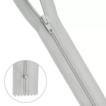 Молния брючная a/l Т4 - 20см (154 бледно-серый)