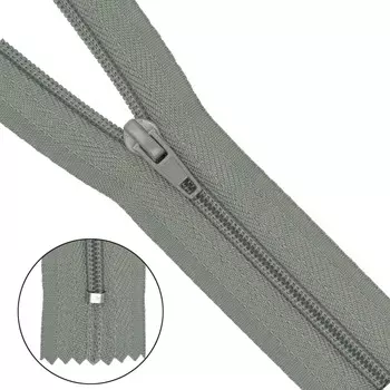 Молния брючная a/l Т4 - 20см (225 св.серый)