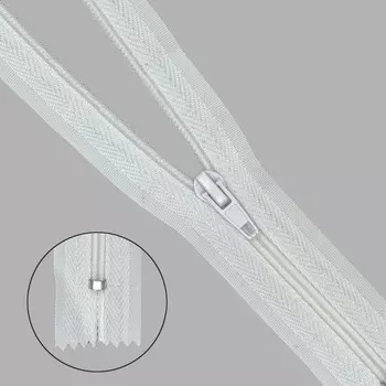 Молния брючная a/l Т4 - 20см (501 белый)