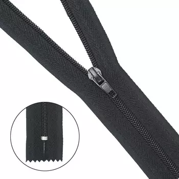Молния брючная a/l Т4 - 20см (580 черный)
