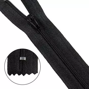 Молния брючная p/l Т4 - 16см (580 черный, 322)