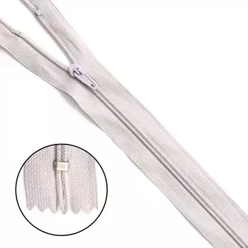 Молния брючная p/l Т4 - 18см (154 бледно-серый)