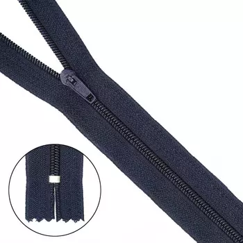 Молния брючная p/l Т4 - 18см (233 т.синий)