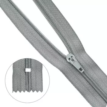 Молния брючная p/l Т4 - 18см (275 серый)