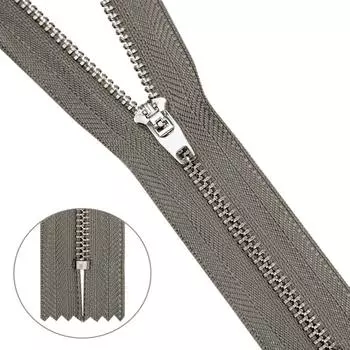 Молния джинсовая нераз.никель,т4 p/l 14см (340 св.серый)