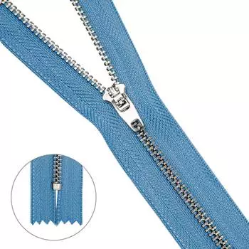 Молния джинсовая нераз.никель,т4 p/l 14см (546 лаванда)