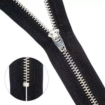 Молния джинсовая нераз.никель,т4 p/l 18см (580 черный)