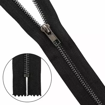 Молния джинсовая нераз. оксид, Т5-18см (F322 черный)