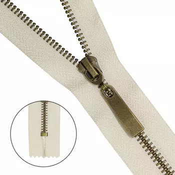 Молния металл-антик т5 нераз.18см (571 молочный)