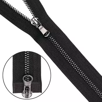 Молния металл-черн. никель разъемная 2зам. Т5 - 100 см (580 черный)