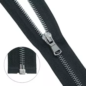 Молния металл-черн. никель разъемная Т5 - 55см (580 черный)
