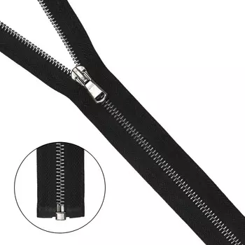 Молния металл-черн. никель разъемная Т5 - 45см (580 черный)