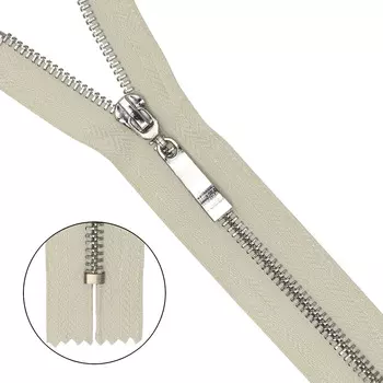 Молния металл-никель неразъемная Т5 - 18см (571 молочный)