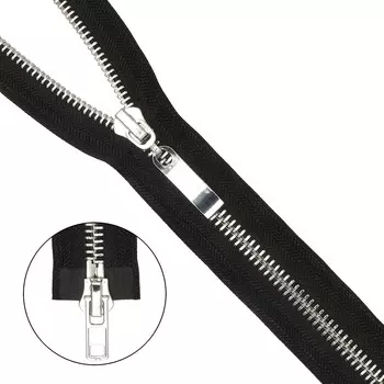Молния металл-никель разъемная,(2 зам.,Т8) - 85 см (580 черный)