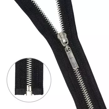 Молния металл-никель, разъемная Т3 80см (580 черный)