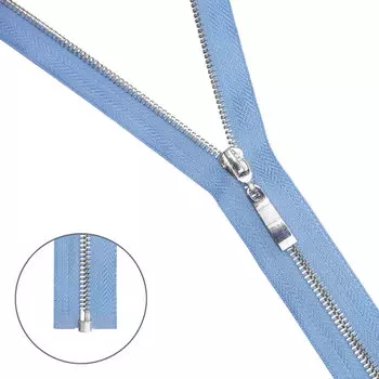 Молния металл-никель т5 1 замок 70см (546 лаванда)