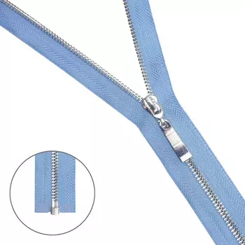 Молния металл-никель т5 1 замок 75см (546 лаванда)