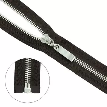 Молния металл-никель т8 1 замок 50см (868 т.коричневый)