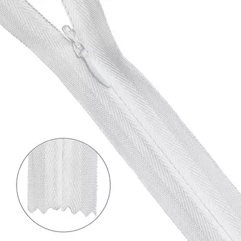Молния пот. Т3 на текстильной основе - 50 см (501 белый)