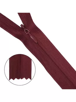 Молния потайная нераз.т3 20см (нейлон) (021 бордо,178)