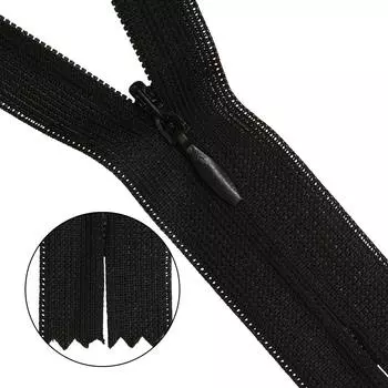 Молния потайная нераз.т3 20см (нейлон) (580 черный, 322)