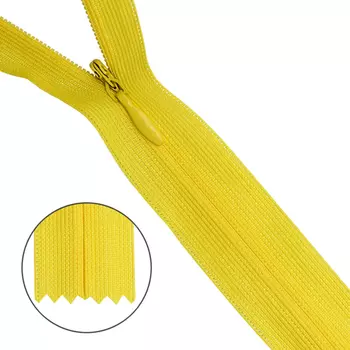 Молния потайная нераз.т3 20см (нейлон) (А-110 желтый)