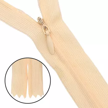 Молния потайная нераз.т3 20см (нейлон) (F106 кремовый)