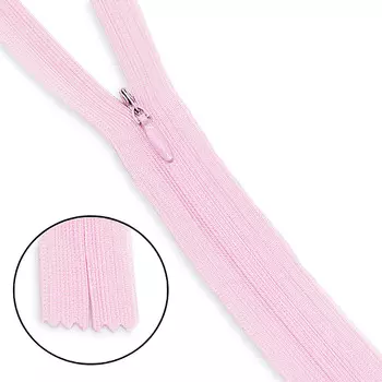 Молния потайная нераз.т3 20см (нейлон) (F133 розовый)