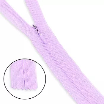 Молния потайная нераз.т3 20см (нейлон) (F165 сиреневый)