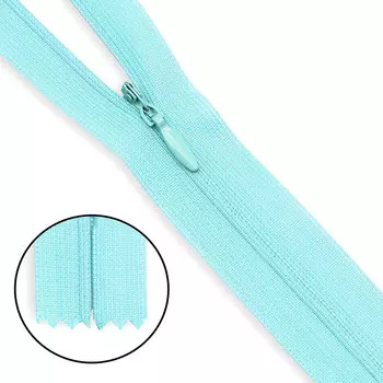 Молния потайная нераз.т3 20см (нейлон) (F201 бирюзовый)