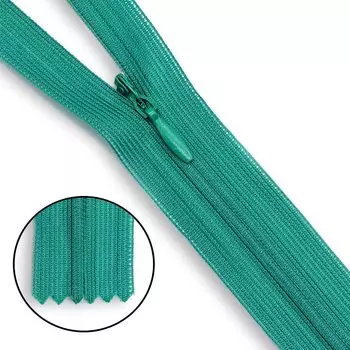 Молния потайная нераз.т3 20см (нейлон) (F236 зелёный)