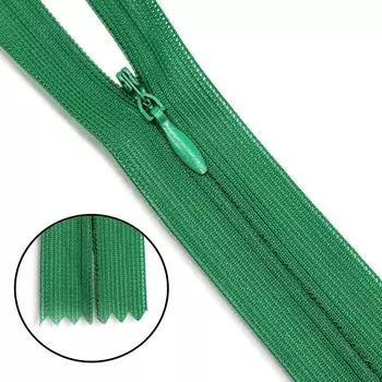 Молния потайная нераз.т3 20см (нейлон) (F243 зеленый)