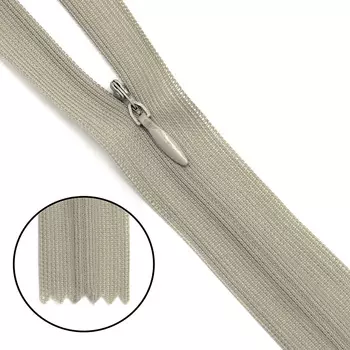 Молния потайная нераз.т3 20см (нейлон) (F308 бежевый)