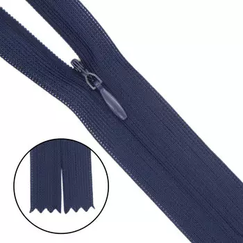 Молния потайная нераз.т3 20см (нейлон) (F330 синий)