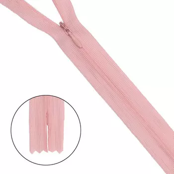 Молния потайная нераз.т3 20см (нейлон) (s136 нежно-розовый)