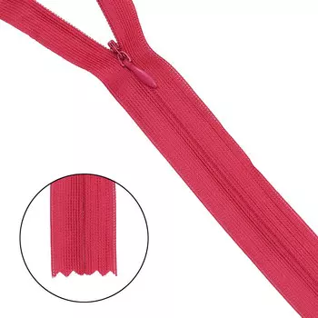 Молния потайная нераз.т3 20см (нейлон) (s146 цикламен)