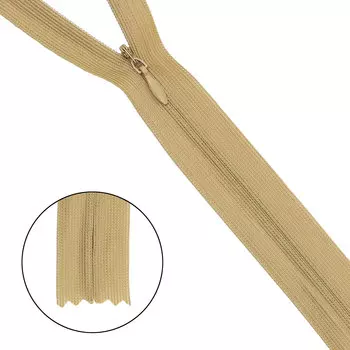 Молния потайная нераз.т3 20см (нейлон) (s278 бежевый)