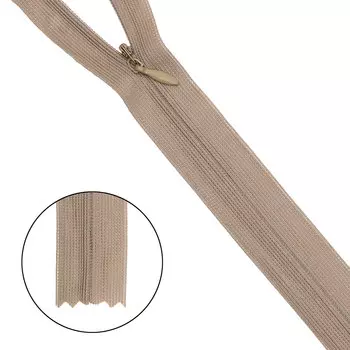 Молния потайная нераз.т3 20см (нейлон) (s292 бежевый)