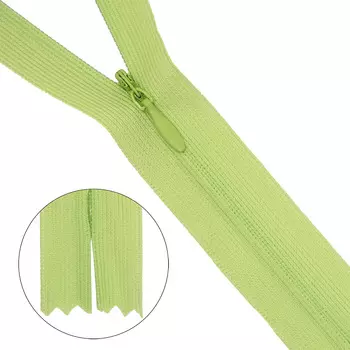 Молния потайная нераз.т3 50см (нейлон) (041 св.салат)
