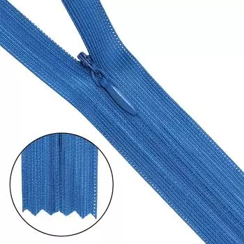 Молния потайная нераз.т3 50см (нейлон) (115 василек, 213)