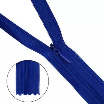 Молния потайная нераз.т3 50см (нейлон) (220 василек)